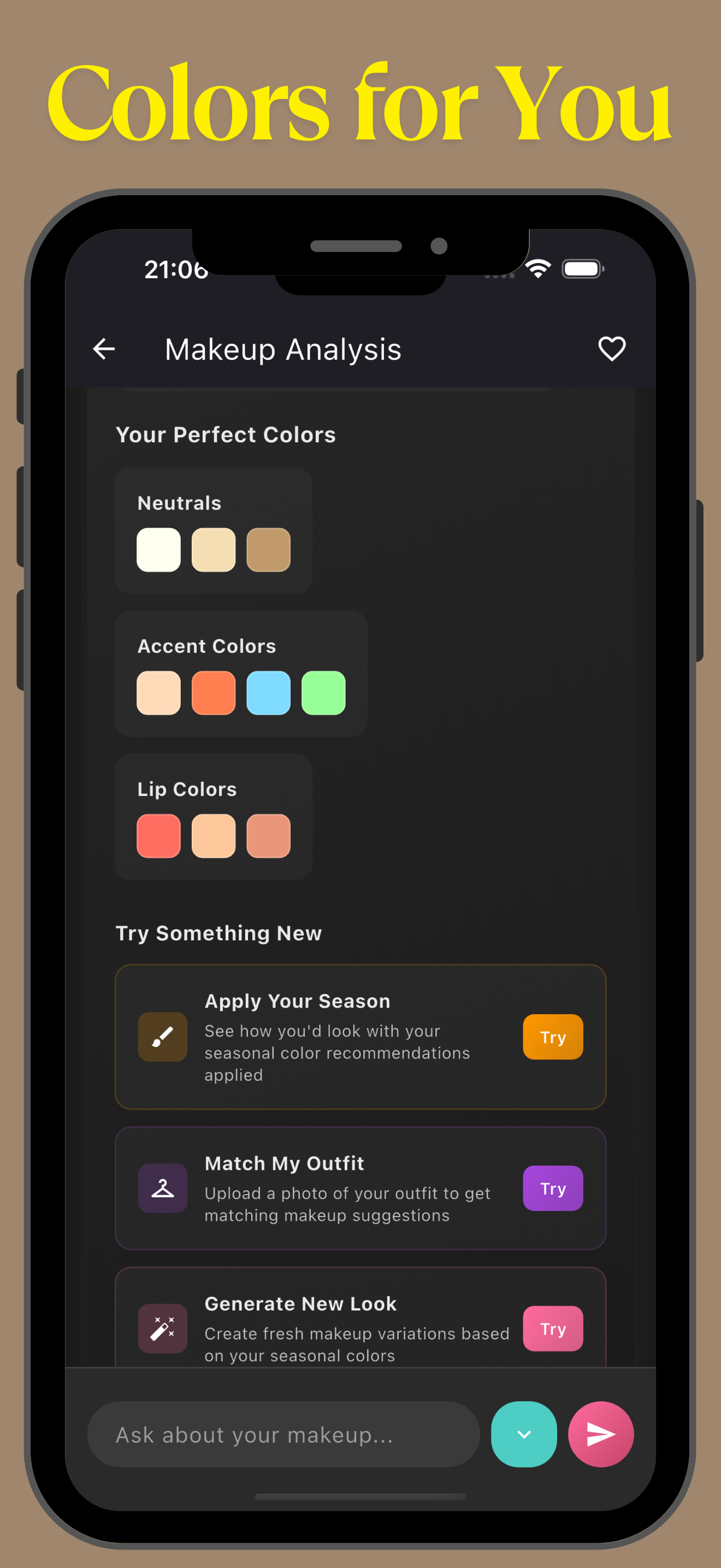 Personalized Colors for You